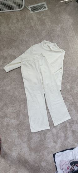 Anthropologie pullover and sweatpants set New with tags 100% cotton