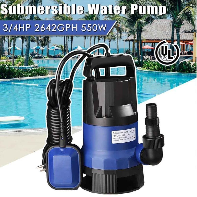 Brand New 550w 3/4 HP Pool Cleaning Dirty Water Submersible Pump - Pool Supply Equipment - Father's Day Sale