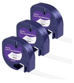 Clear Letratag Refills 16952 Work for Dymo Replacement