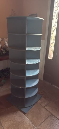 New 7-Tier Rotating Shoe Rack Tower, 360° Spinning Lazy Susan Shoe Display