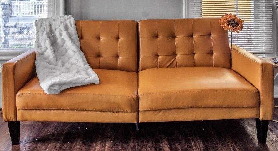 Caramel Colored Sofa Bed