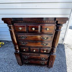 $139.99 Chest Of Drawer - Solid Wood - Heavy