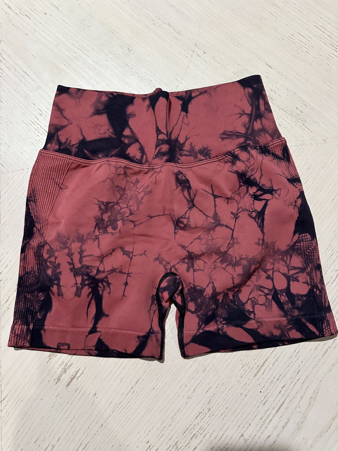 Women High Waist Workout Yoga Gym Contour Seamless Cycling Shorts Size M