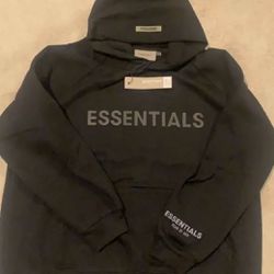 Black Essentials Hoodie 