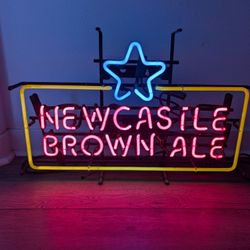 New Castle Brown Ale LED Sign And Rockstar Light Up Sign