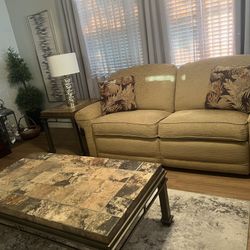 Two matching reclining sofas from La‑Z‑Boy OBO