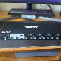 4K TESmart Dual monitor KVM (4 Computers, 2 Monitors)
