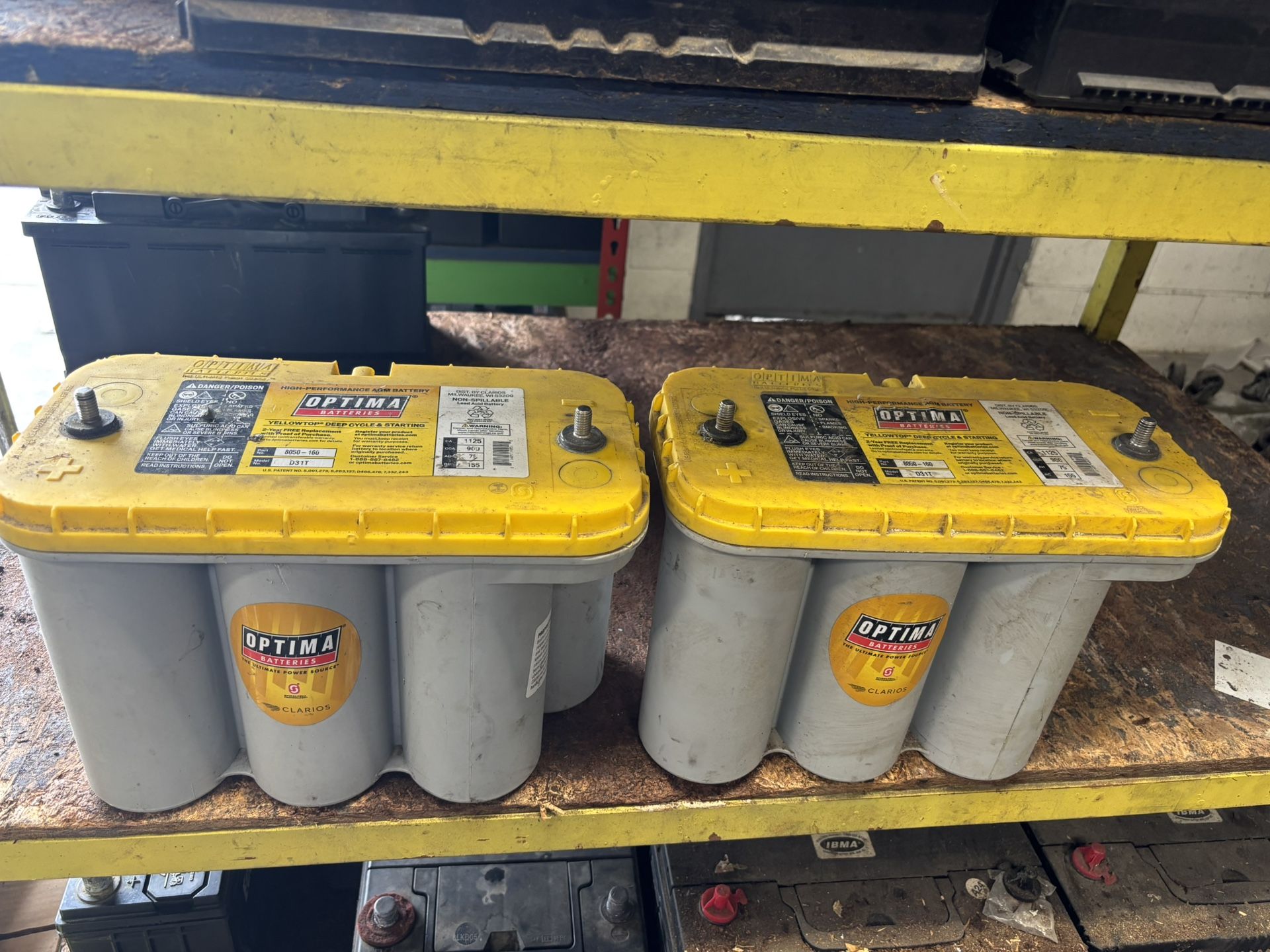 2 Size 31 Optima Batteries