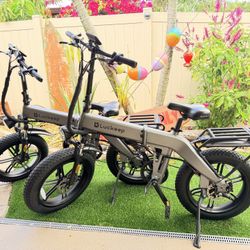 Two Luckeep X1 Foldable E-Bikes 1500w Motor