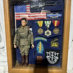 G.I. Joe Green Beret Memorabilia Shadow Box