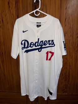 Nike LA Dodgers #17 Baseball Authentic Jersey Size 52