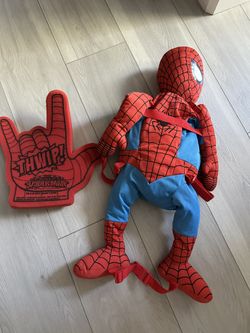 Spider-Man Backpack And Hand Foam Used