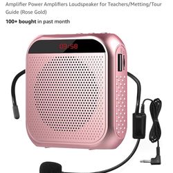 Portable Voice Amplifier with Wired Microphone