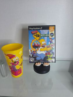 The Simpsons Hit & Run PS2 with treehouse of horror  munchies cup