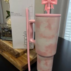 40oz Pink Water tumbler 