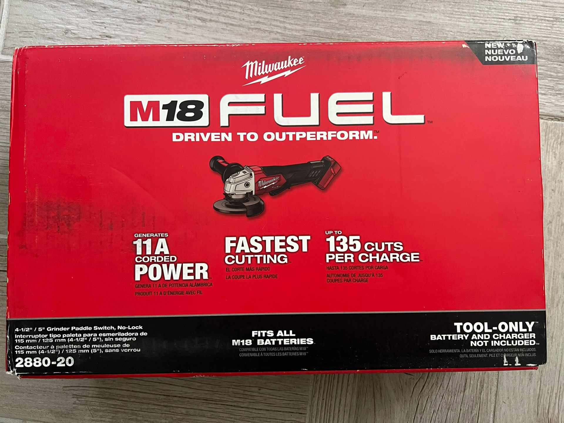 ***Brand New*** 20V Milwaukee Angle grinder 2880-20 