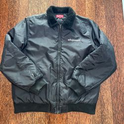 Supreme Independent Fur Collar Bomber Jacket