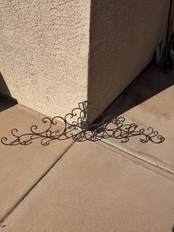 Black Wrought Iron Scroll Wall Decor