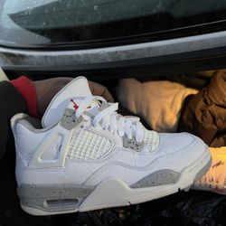 Air Retro 4 White Oreo Gs