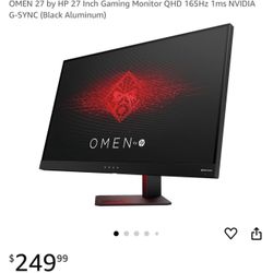 Hp omen 27 inch gaming monitor