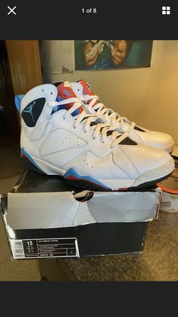 Nike air jordan 7 Orion sz 13 VNDS basketball shoes white blue red