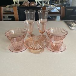 Vintage Pink Glass