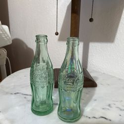 2 Antique Coco Cola Bottles From The 40’s