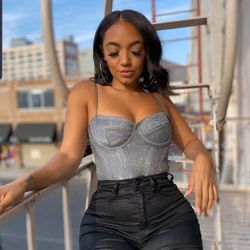  Platinum Silver Bodysuit 