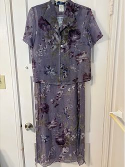 Lavender Flower Print Dress