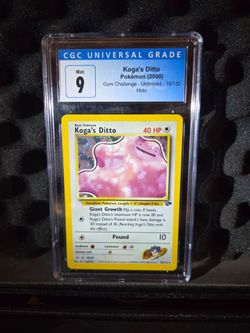 Pokemon Koga's Ditto Holo Gym Challenge CGC 9