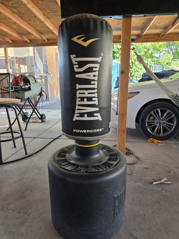 “Everlast PowerCore Freestanding Punching Bag – Excellent Shape!”
