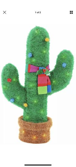Wondershop Christmas Incandescent Cactus Yard Decoration