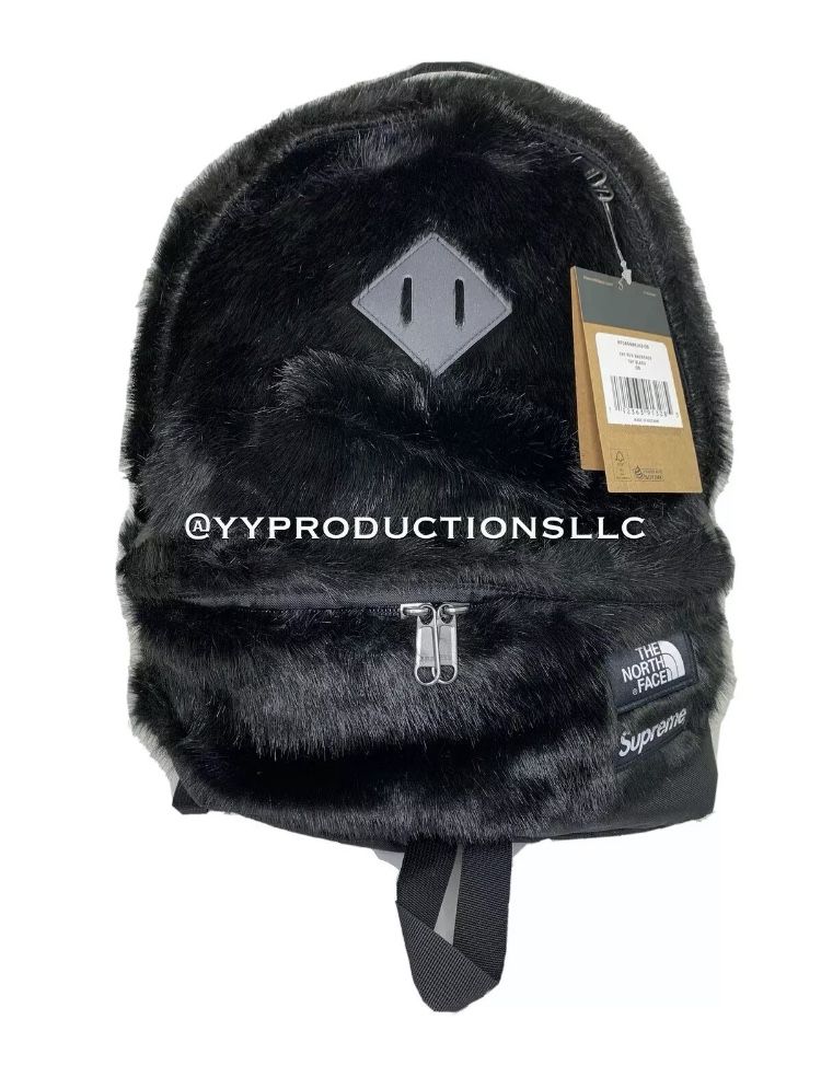 Supreme X The North Face Black Fur Backpack