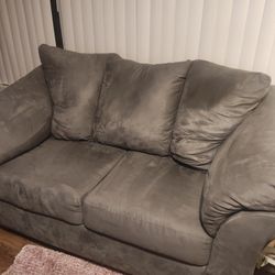 Loveseat Blue Grey 