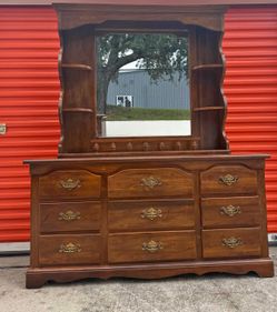 Dresser with mirror