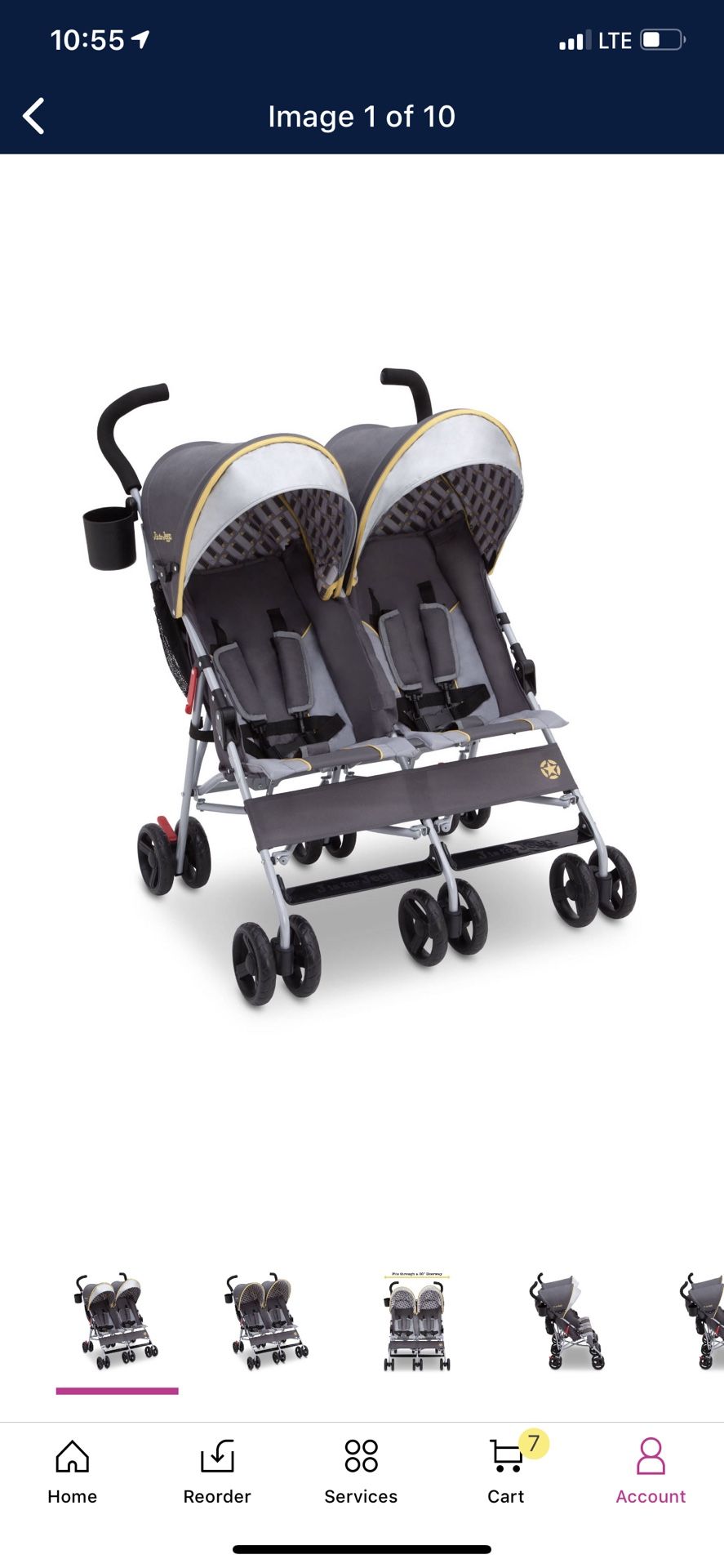 Scout double stroller by Jeep