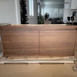 James Martin 47.3 Mantova Vanity Cabinet Mid-Century Walnut 