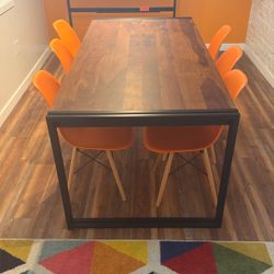 Dining Table 6’ X 35.5” Seats 6