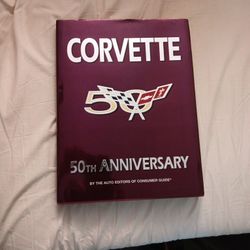 Hard Cover Corvette 50th Anniversary Book