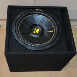 Kicker 12"  Comp C  Subwoofer And Box 