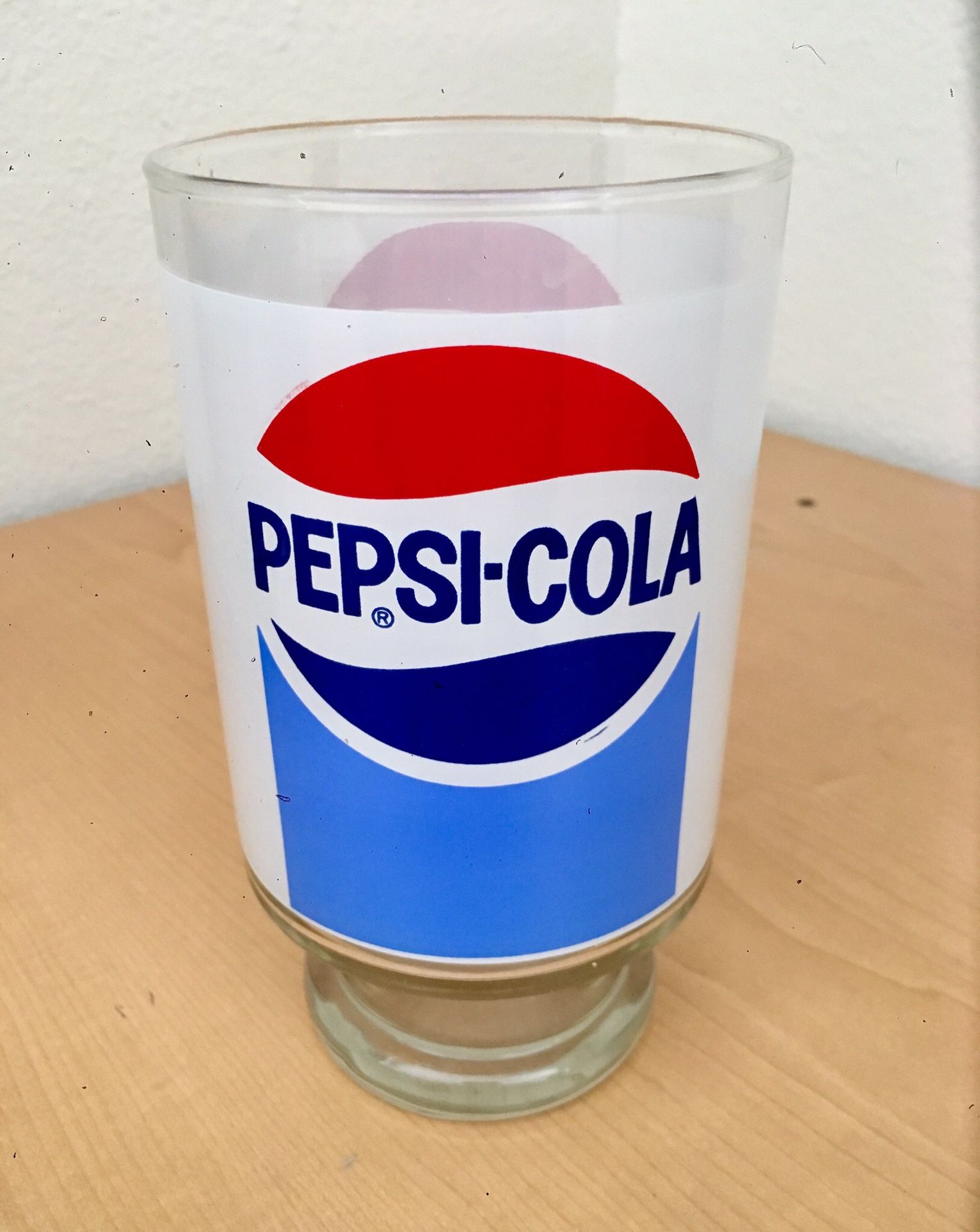 Pepsi collectible drinking glass