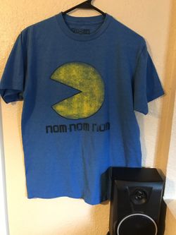 Blue PAC MAN t shirt
