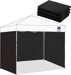 M86 $25 10x10 Canopy Sidewalls for Canopy Frame, Black (3Pcs Sidewalls Only)