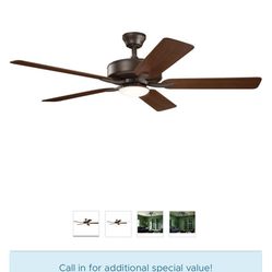 Kichler 52” Ceiling fan (Indoor/Outdoor)