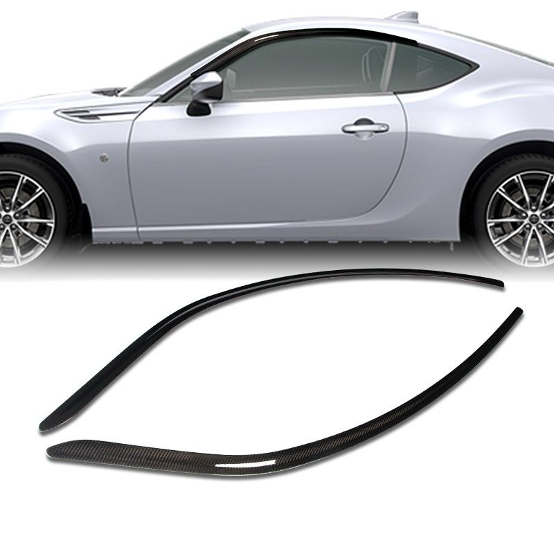 For 2013-2020 Scion FRS Subaru BRZ Real Carbon Fiber Sun Shield Window Visor -(2-DWV-6905-RCF