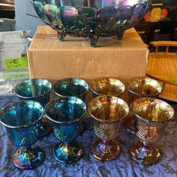 Carnival Glass Set