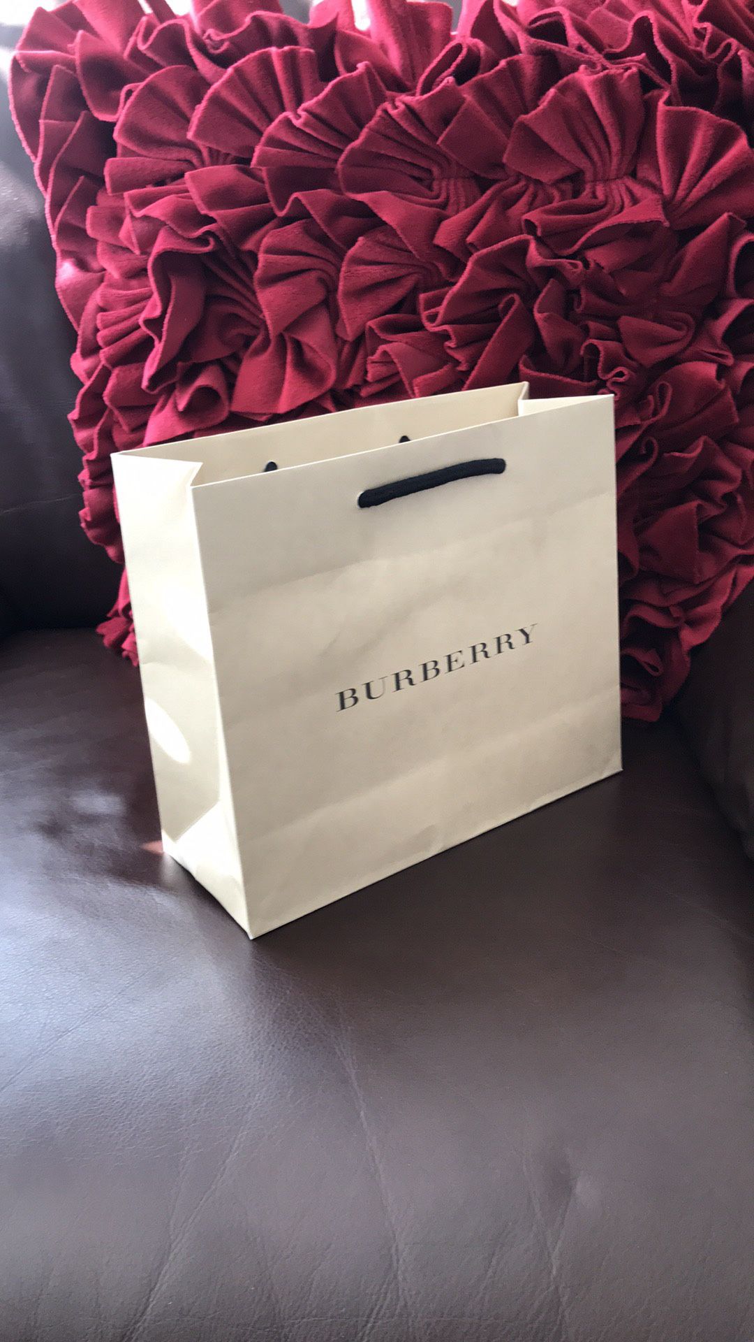 Burberry shopping bag new 8x9x3.5 inches