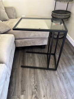 Black side table