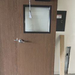 Commercial Door With Soft Close Kit and Door Frame 