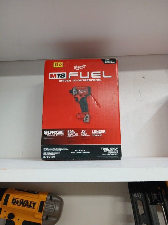 Milwaukee New M18 Fuel Surge 1/4 Hex Hydraulic Driver